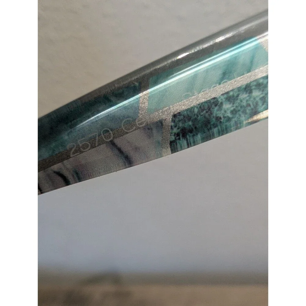 Peepers Enter Stage Left Clear Blue Pattern Eyeglass Frames